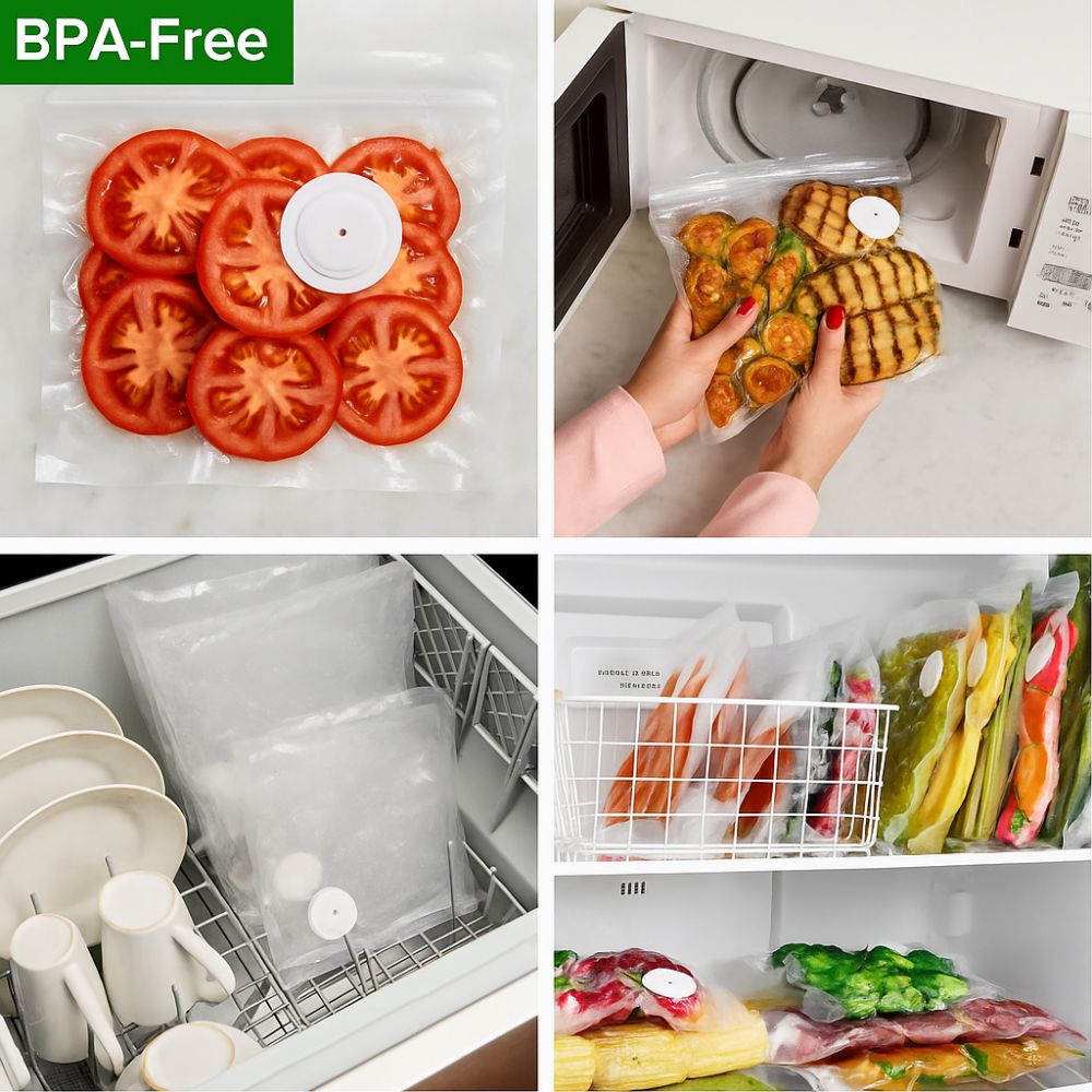 Next-gen reusable vacuum bags & containers